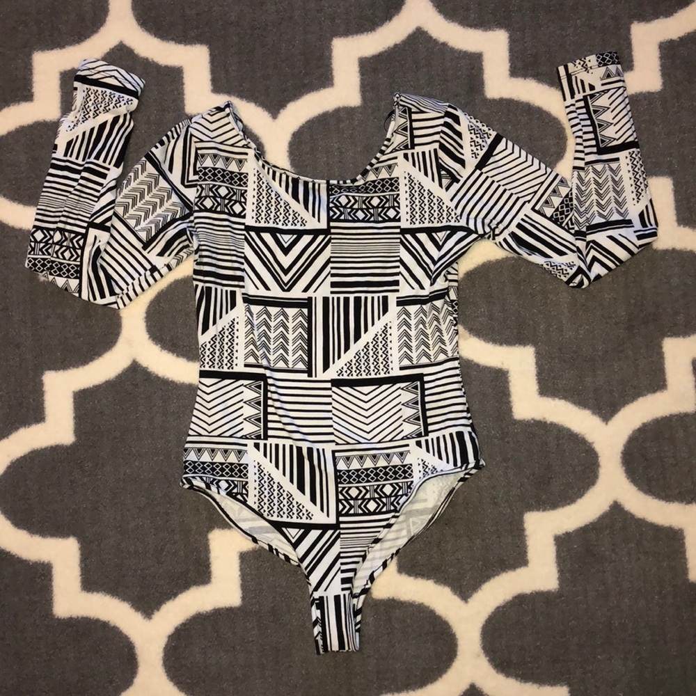 Tribal long sleeve bodysuit